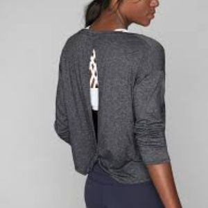 BRAND NEW Athleta Twist Back Long Sleeve Shirt